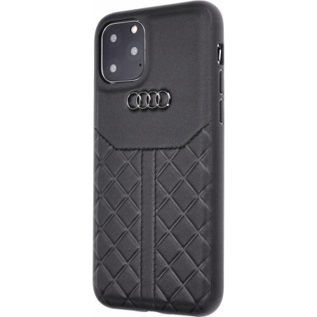 Originele AUDI Lederen Case AU-TPUPCIP11-Q8 / D1-BK iPhone 11 Pro zwart