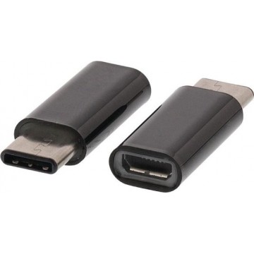 Valueline VLCP60910B kabeladapter/verloopstukje USB-C USB Micro-B Zwart