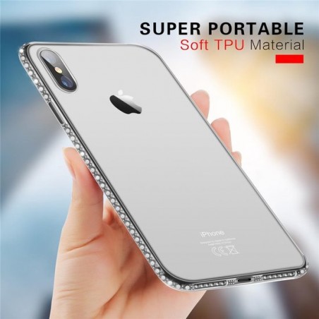 Iphone X / XS diamand case / diamant hoesje