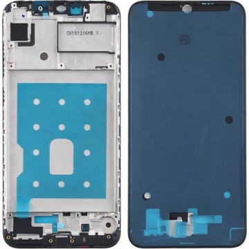 Let op type!! Front Housing LCD Frame Bezel Plate for Huawei Y7 (2019) (Black)