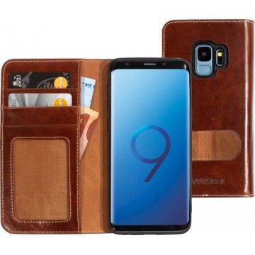 Mobiparts Excellent Wallet Case 2.0 Samsung Galaxy S9 Oaked Cognac