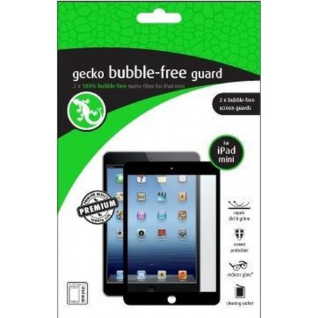 Gecko Bubble Free Guard Black 2 Pack voor Apple iPad Mini 1 / 2 / 3
