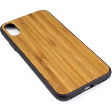 Houten Telefoonhoesje iPhone XS – Bumper case - Bamboe