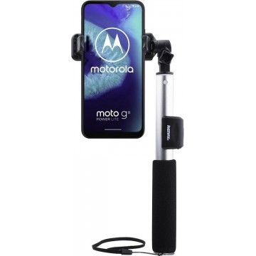 Remax - Motorola Moto G8 Power Lite Selfie Stick Bluetooth Zilver