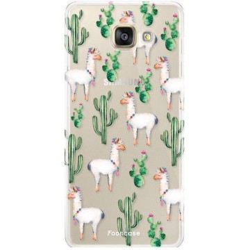 FOONCASE Samsung Galaxy A3 2016 hoesje TPU Soft Case - Back Cover - Alpaca / Lama