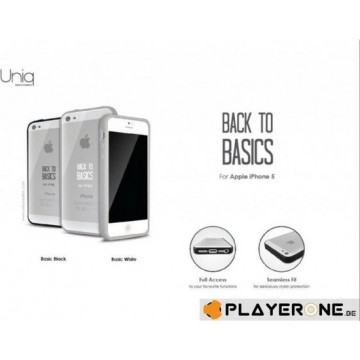 Uniq - Back To Basics voor Apple iPhone 5 - Basic White