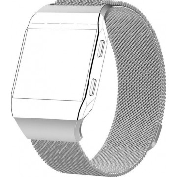 Let op type!! Voor Fitbit Ionic Milanese HorlogeBand(Zilver)