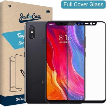 Just in Case Full Cover Tempered Glass Xiaomi Mi 8 Protector - Black