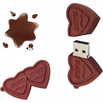 Let op type!! MicroDrive 64GB USB 2 0 Creative hart chocolade U schijf