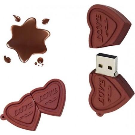 Let op type!! MicroDrive 64GB USB 2 0 Creative hart chocolade U schijf