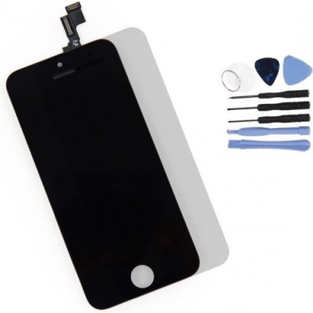 Nieuw - Voor Apple iPhone 5S - AAA+ LCD scherm Zwart + Tools & Screenguard