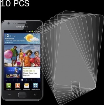 Let op type!! 10 Stuks Samsung Galaxy S2 Gehard glazen schermprotector 0.26mm 9H ultra 2.5D hardheid