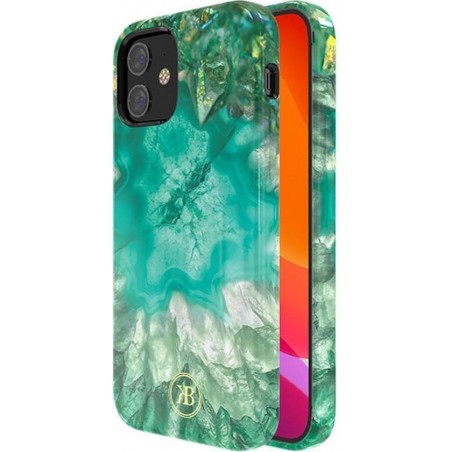 Crystal BackCover - Telefoonhoesje - Hoesje voor iPhone 12 mini 5.4'' - Groen