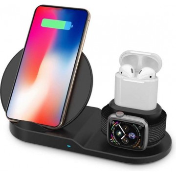 MMOBIEL 3 in 1 Draadloze QI Oplaad Station - Oplader - 10W - voor iPhone / Samsung / Apple Watch / AirPods