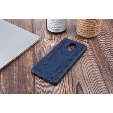 Backcover hoesje voor Samsung Galaxy A6+ (2018) - Blauw (A6 Plus 2018)