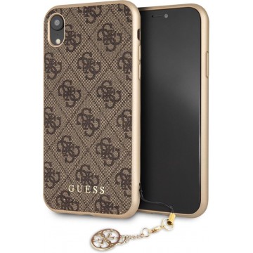 Guess 4G Charms Back Cover voor Apple iPhone XR (6.1'') - Bruin
