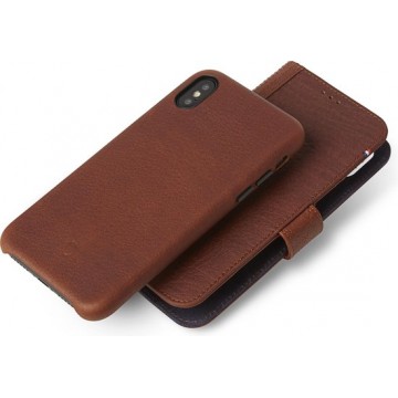 Decoded Leather 2-in-1 Wallet Case met uitneembare Back Cover voor iPhone X Bruin