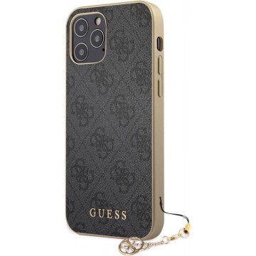 Guess 4G Charms Hard Case Apple iPhone 12 Pro Max (6.7") - Grijs