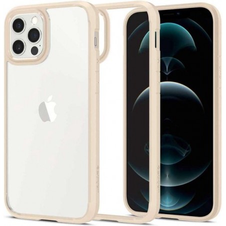 Spigen Ultra Hybrid Apple iPhone 12/12 Pro Hoesje - Sand Beige