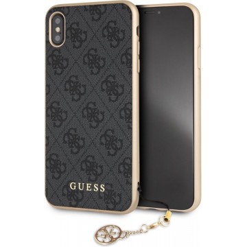 Guess Charms 4G Back cover voor iPhone Xs Max - Grijs
