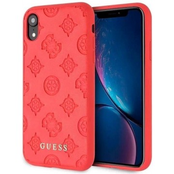 Guess backcover hoesje Peony Apple iPhone XR Rood - Hard Case