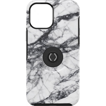 Otter+Pop Symmetry case voor Apple iPhone 12 Pro Max - Wit marmer