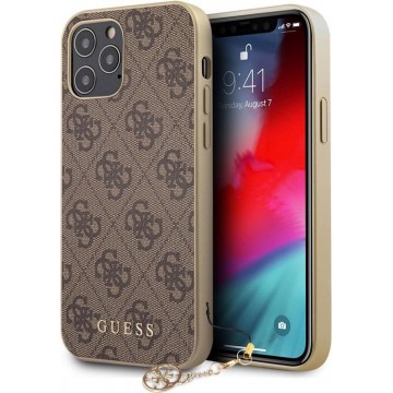 Guess 4G Charms Hard Case - Apple iPhone 12/12 Pro (6.1") - Bruin