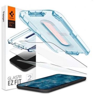 Spigen Glass Apple iPhone 12/12 Pro Met Montage Frame EZ FIT - 2 Stuks