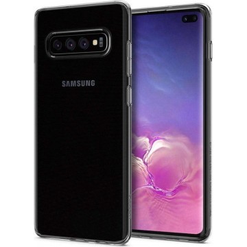 Hoesje Samsung Galaxy S10 Plus - Spigen Liquid Crystal Case - Doorzichtig/Transparant