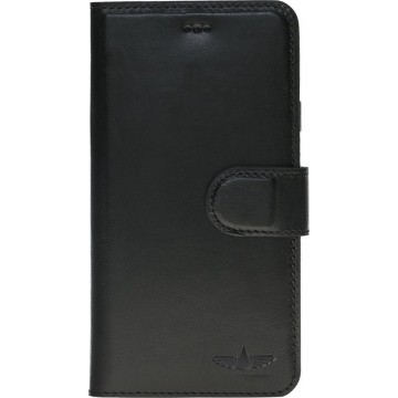 GALATA® Echte Lederen Wallet - Book case voor iPhone 6 / 6S zwart
