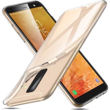 Samsung Galaxy A6 plus 2018 - Silicone Hoesje - Transparant