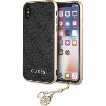 Guess 4G Charms Hard Case voor Apple iPhone X / Xs (5,8'') - Grijs
