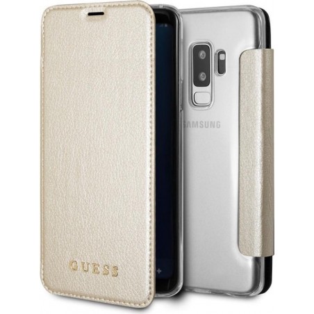 Guess Goud Transparent Back Foliocase Samsung Galaxy S9 Plus