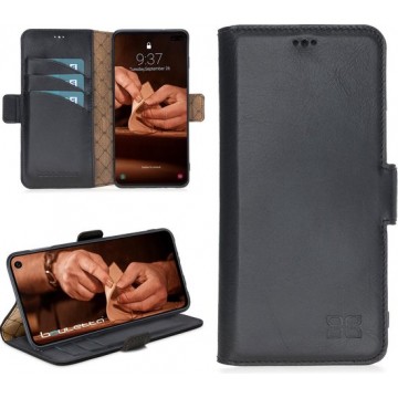 Bouletta Lederen Samsung Galaxy S10 Hoesje - BookCase - Pure Black