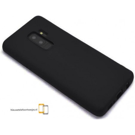 Samsung Galaxy S9 Plus Zwart siliconen backcover hoesje