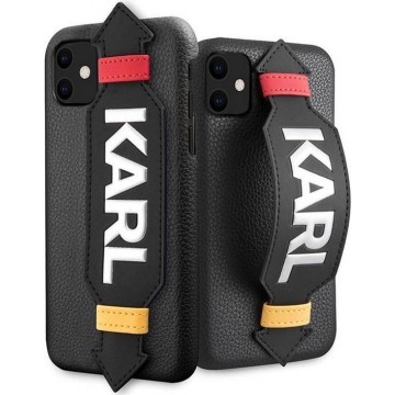 Karl Lagerfeld Strap Hard Case - Apple iPhone 11 (6.1") - Zwart