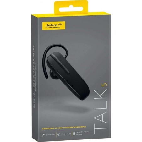 Jabra - Talk 5 Bluetooth Headset - Zwart