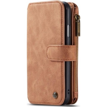 Mobigear CaseMe Luxury Flip Wallet Case Bruin Apple iPhone 11