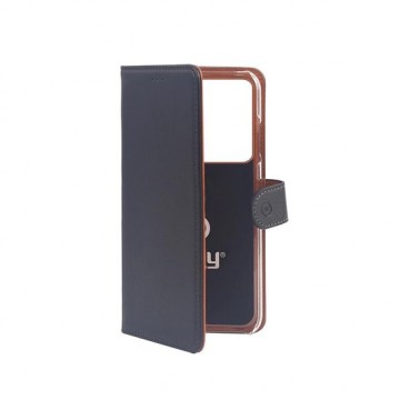 Celly - Galaxy S20 Ultra - Wally Bookcase Black - Openklap Hoesje Samsung Galaxy S20 Utra - Samsung Case Black