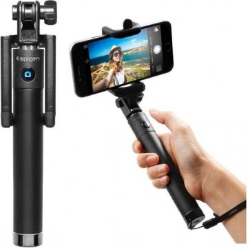 Spigen S520 Bluetooth Selfie Stick - zwart