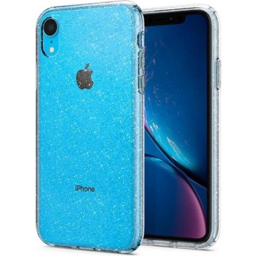 Hoesje Apple iPhone Xr - Spigen Liquid Crystal Glitter Case - Crystal Quartz