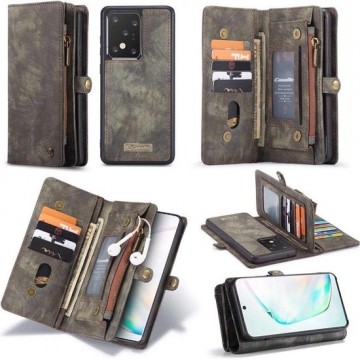 CASEME - Samsung Galaxy S20 Ultra Vintage Wallet Case - Zwart
