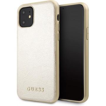 Apple iPhone 11 Guess Backcover hoesje - Goud