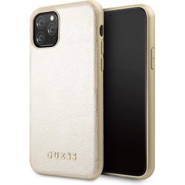 Guess - backcover hoes - iPhone 11 Pro Max - Goud + Lunso beschermfolie