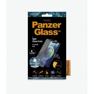 PanzerGlass CamSlider™ Screenprotector voor iPhone 12 Mini - Zwart