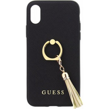 Guess Ring Hard Back Cover voor Apple iPhone X (5.8") - Zwart