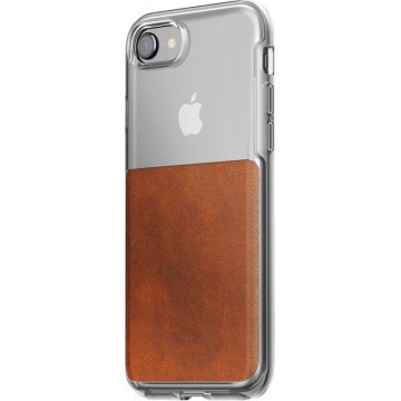 Nomad Case Clear Leather Brown iPhone SE 2020/8/7