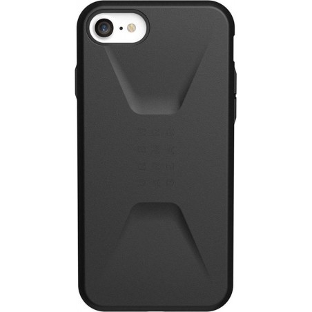 UAG Civilian Backcover iPhone SE (2020) / 8 / 7 / 6(s) hoesje - Zwart