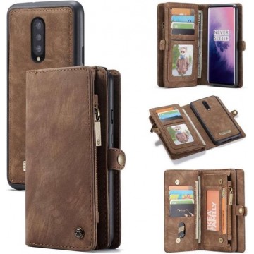 CASEME - OnePlus 7 Pro Vintage Wallet Case - Bruin