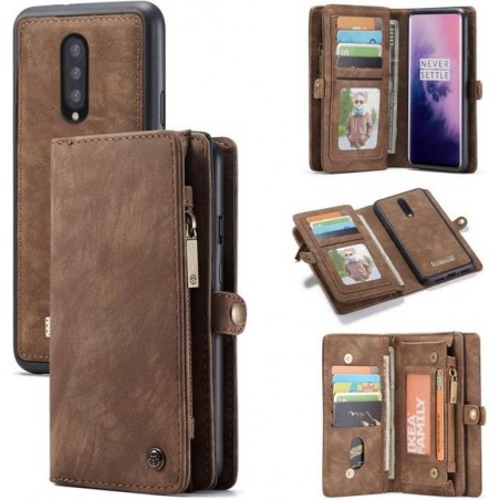 CASEME - OnePlus 7 Pro Vintage Wallet Case - Bruin